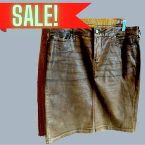 High quality leather-look skirt from NYDJ